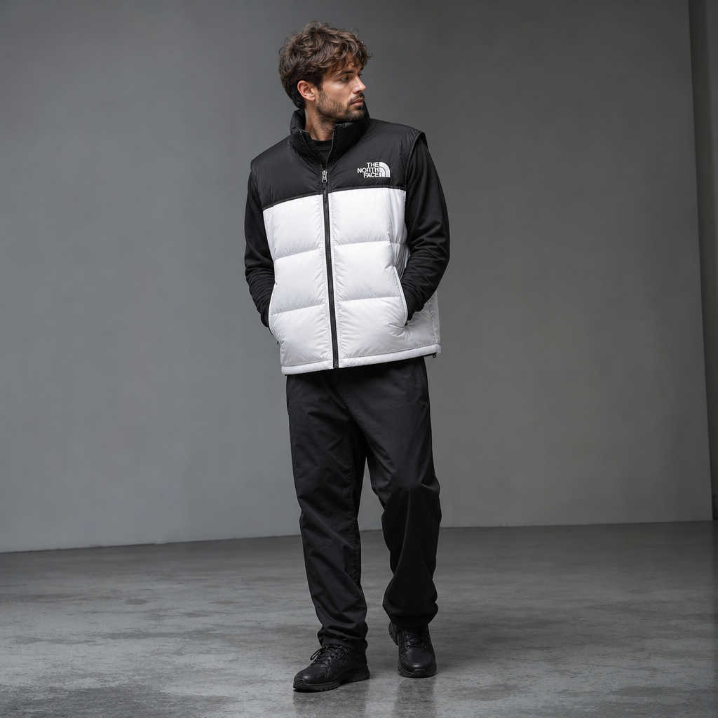 Men's 1996 Nuptse Vest – Black/White