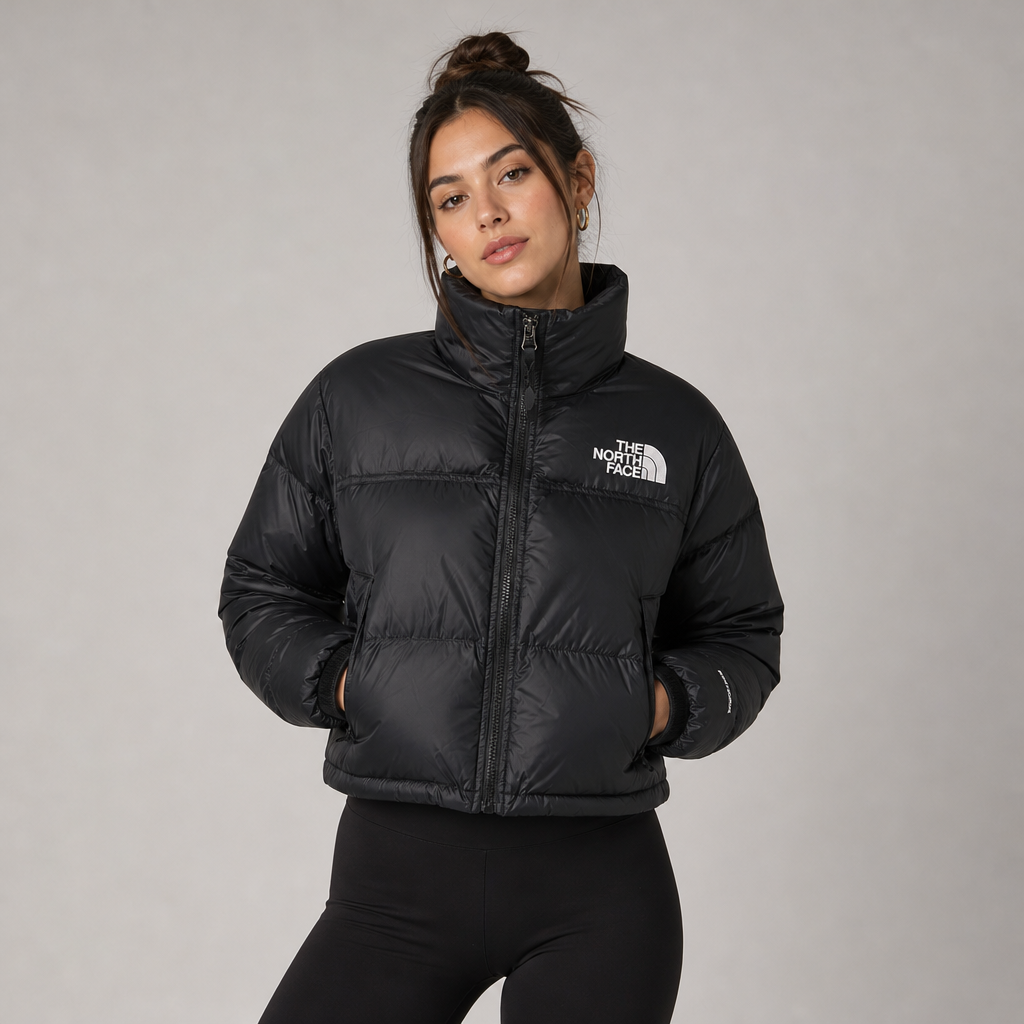 Women's Nuptse Short Jacket – Black